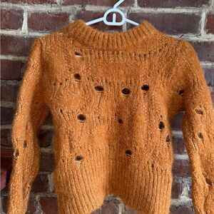 H&M Vibrant Orange Turtleneck Sweater